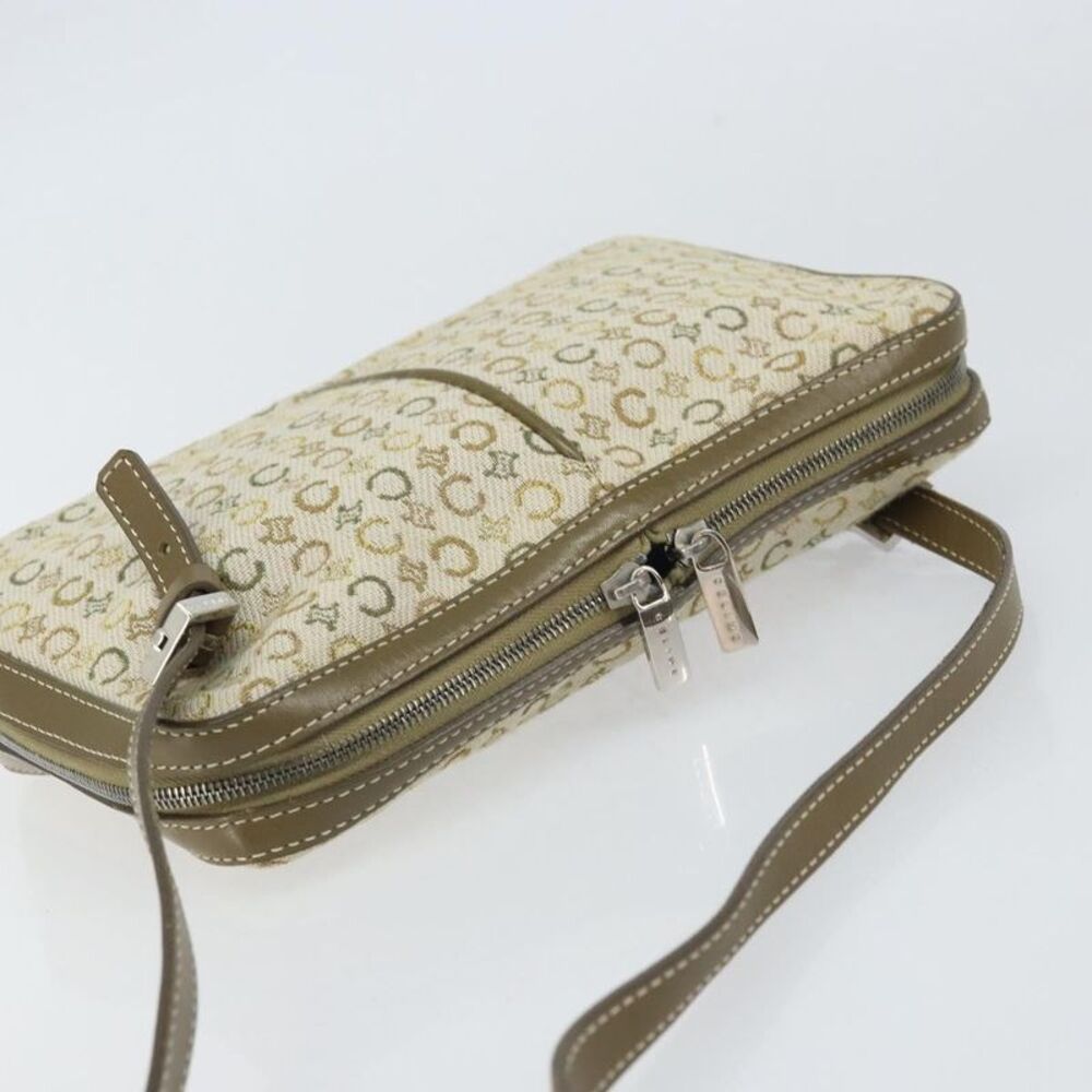 Celine C Macadam Shoulder Canvas Khaki Canvas Shoulder Bag Bag - Picture 16 of 16